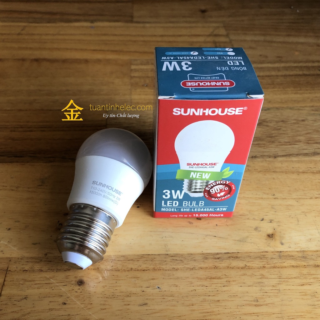 Bóng đèn LED Sunhouse 3W  SHE-LEDA45AL-A3W