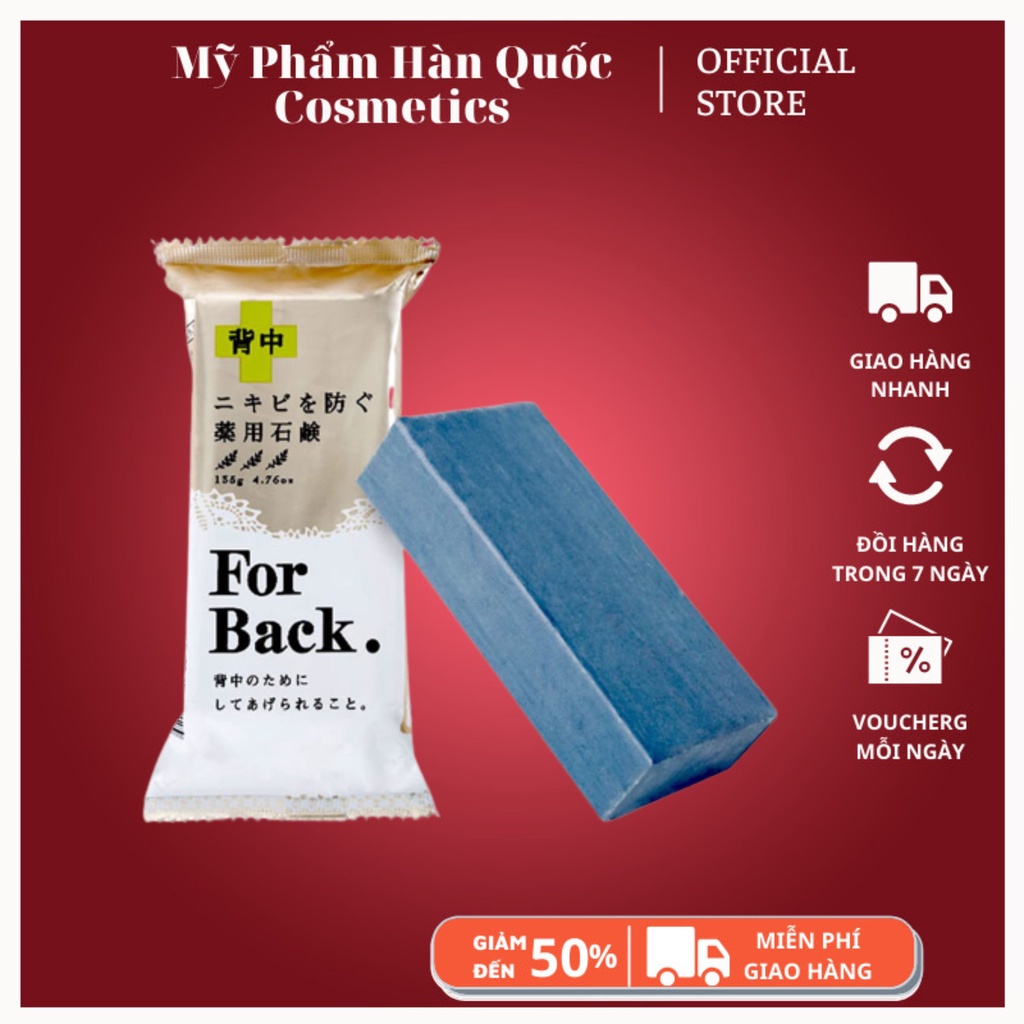 XÀ PHÒNG GIẢM MỤN LƯNG For Back Pelican 135g của Nhật Bản CHÍNH HÃNG