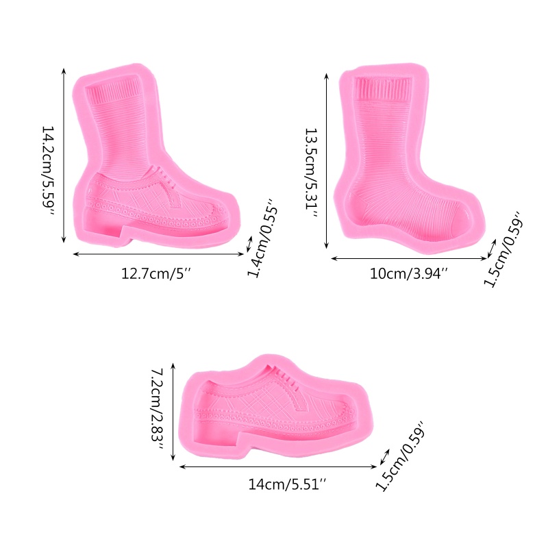 Khuôn Làm Xà Phòng Thủ Công 3D Hình Đôi Giày Độc Đáo