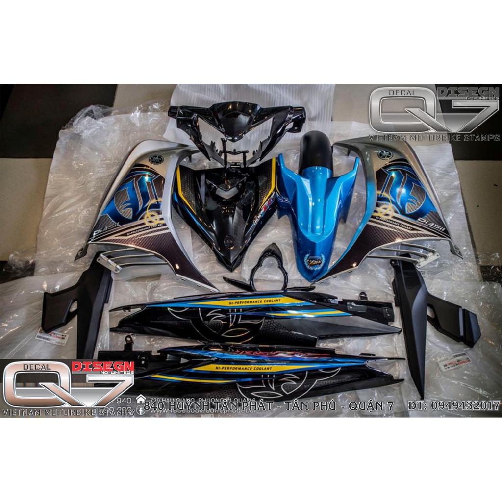 TEM RỜI EXCITER 2011 LC XANH ĐEN