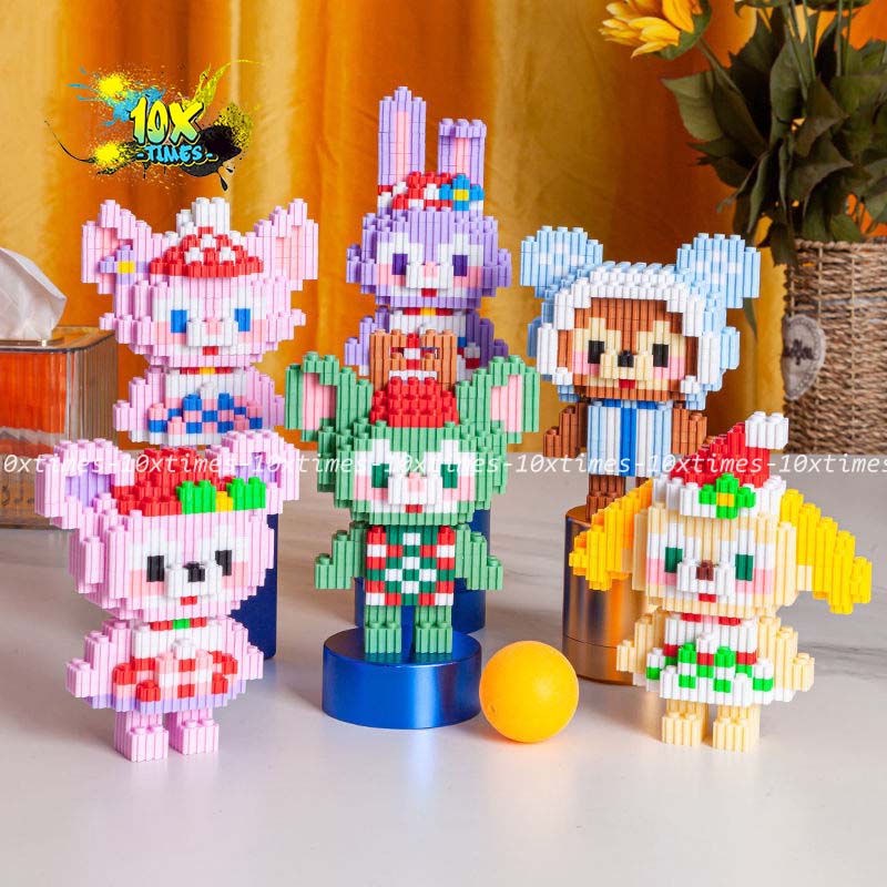 (15cm) mô hình lắp ráp cáo thỏ stella lou đứng cute dễ thương  tặng sinh nhật bạn gái