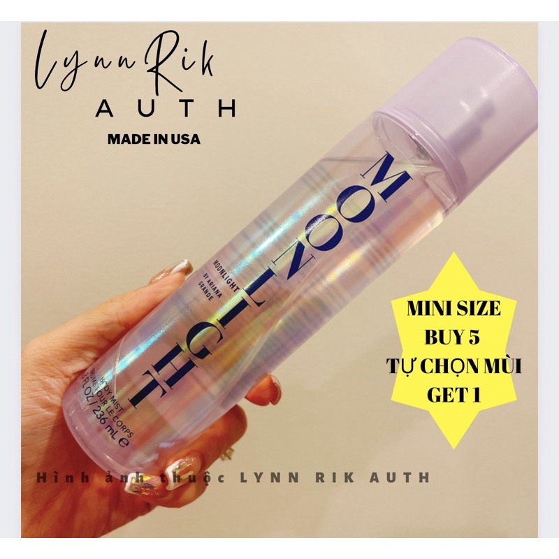 Auth _ Set Xịt Thơm Body Mist Ariana Grande _MOONLIGHT USA