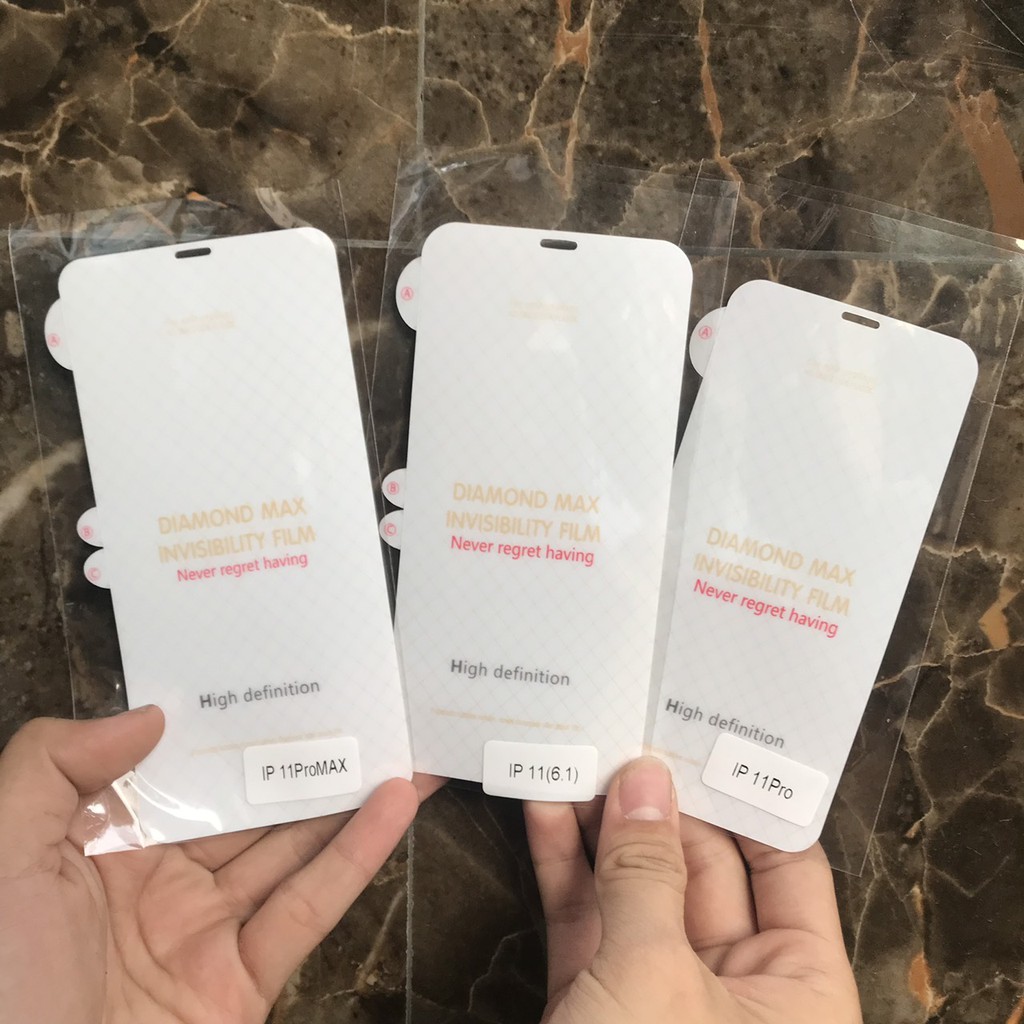 Combo PPF mặt trước và mặt sau full viền 4 lớp trong suốt IPHONE 7 Plus/8 Plus, X/Xs, Xr, Xs Max, 11, 11 Pro, 11 Pro Max