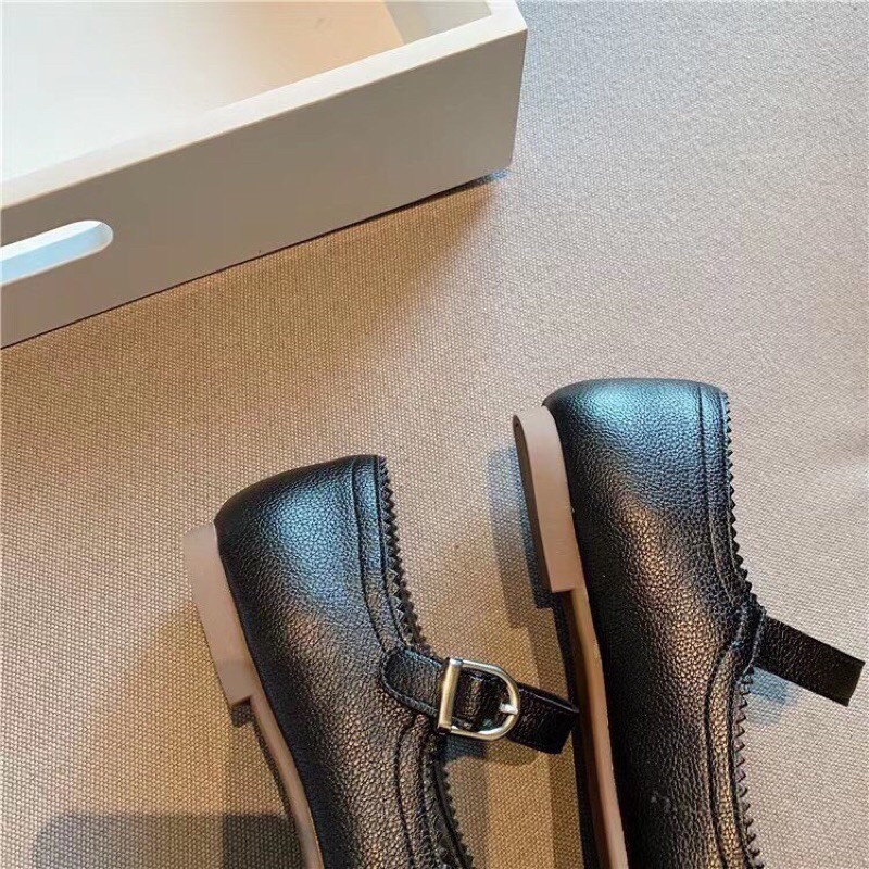 Bệt da that Hàng QCC full box đế cao su Full Size 35- 38