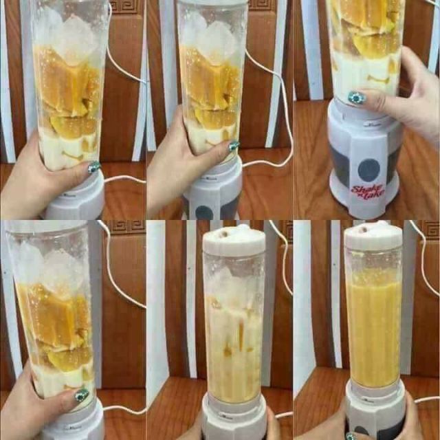 Máy xay Shake take 2 cối kèm ống hút