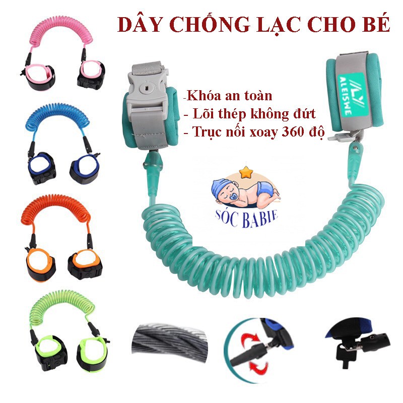 Dây Đeo Chống Lạc Cổ Tay Cho Bé An Toàn Khi Ra Ngoài, Khi Đi du Lịch