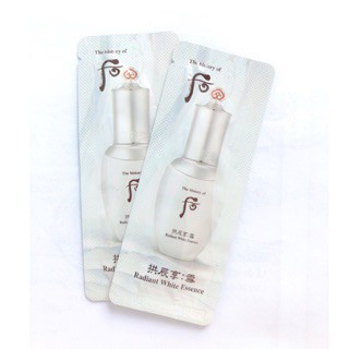 Combo 10 gói Tinh chất dưỡng trắng, cải thiện thâm sạm da Whoo Trắng - Whitening Essence whoo