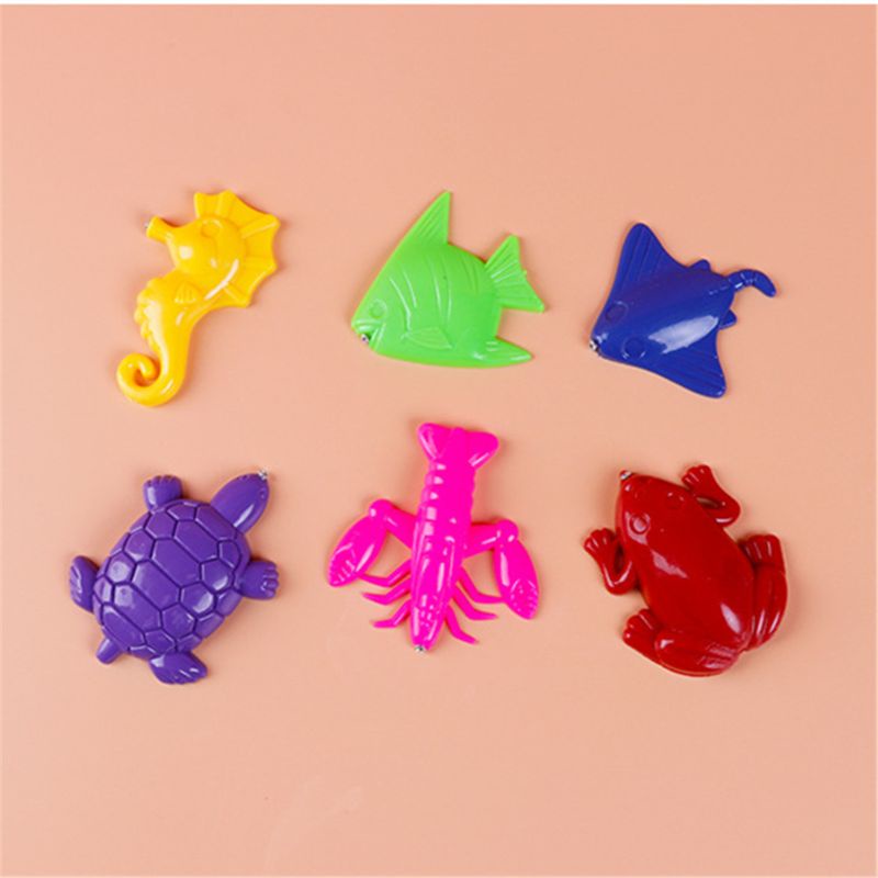 Bộ 7 món đồ chơi câu cá 6 loại + 1 cần câu cá cho bé