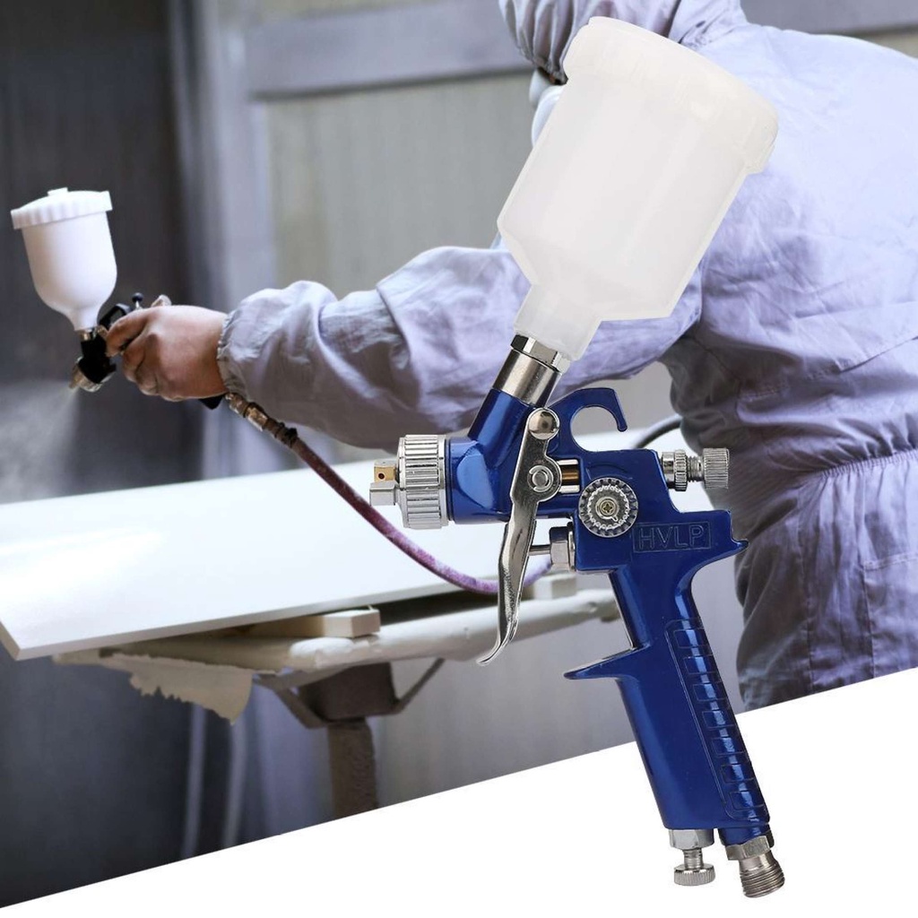 Súng Phun Sơn Áp Suất H-2000 Chuyên Nghiệp Vòi 0.8 / 1.0mm Đa Năng Tiện Dụng