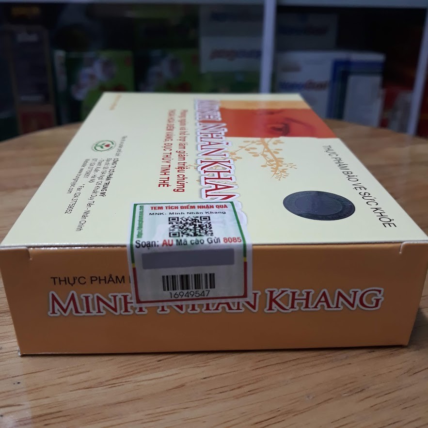 Minh Nhãn Khang (Hộp 30 viên) - bổ mắt, hỗ trợ giúp tăng cường thị lực, giảm đục thủy tinh thể - thuocviet24h
