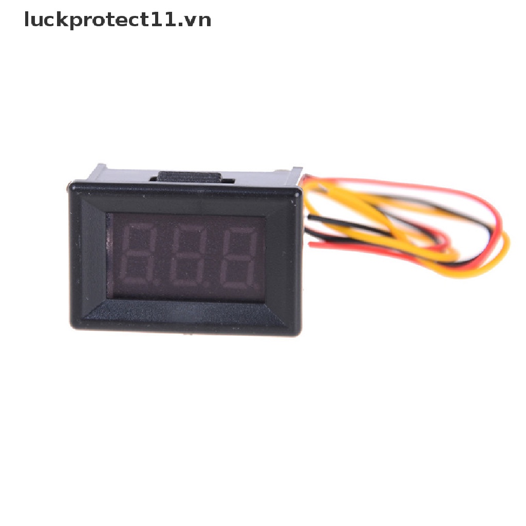Vôn Kế Điện Tử Mini 3 Dây Có Đèn LED 0-100V