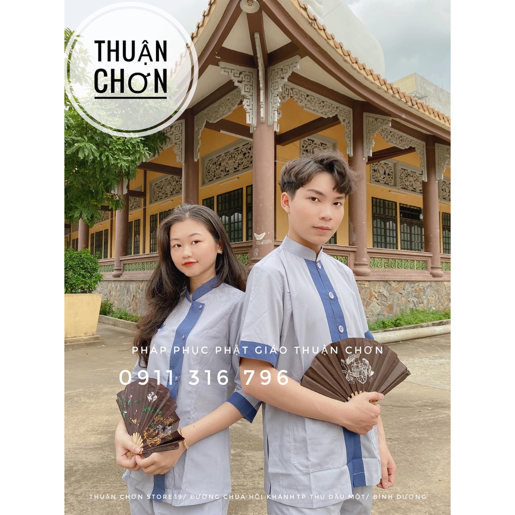 Đồ lam đi chùa cho nam / bộ phật tử nam đẹp ( THUẬN CHƠN STORE)