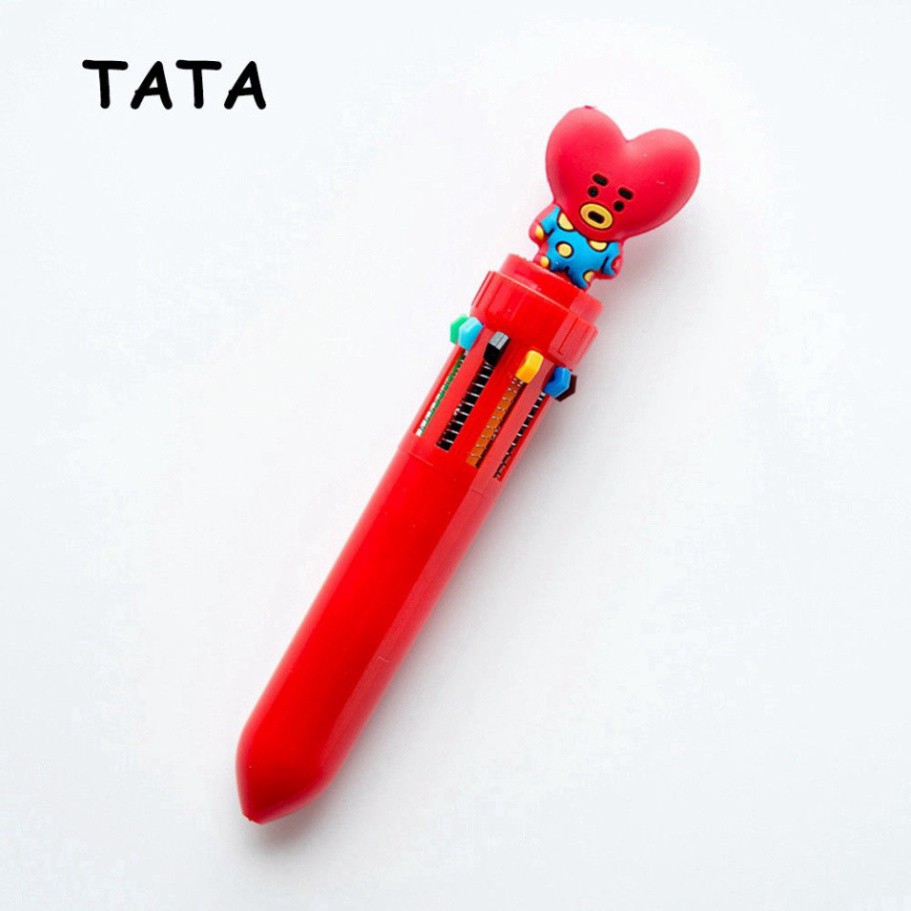 Bút bi nhiều màu hình nhân vật BT21 dành cho fan hâm mộ BTS (1102BTS)