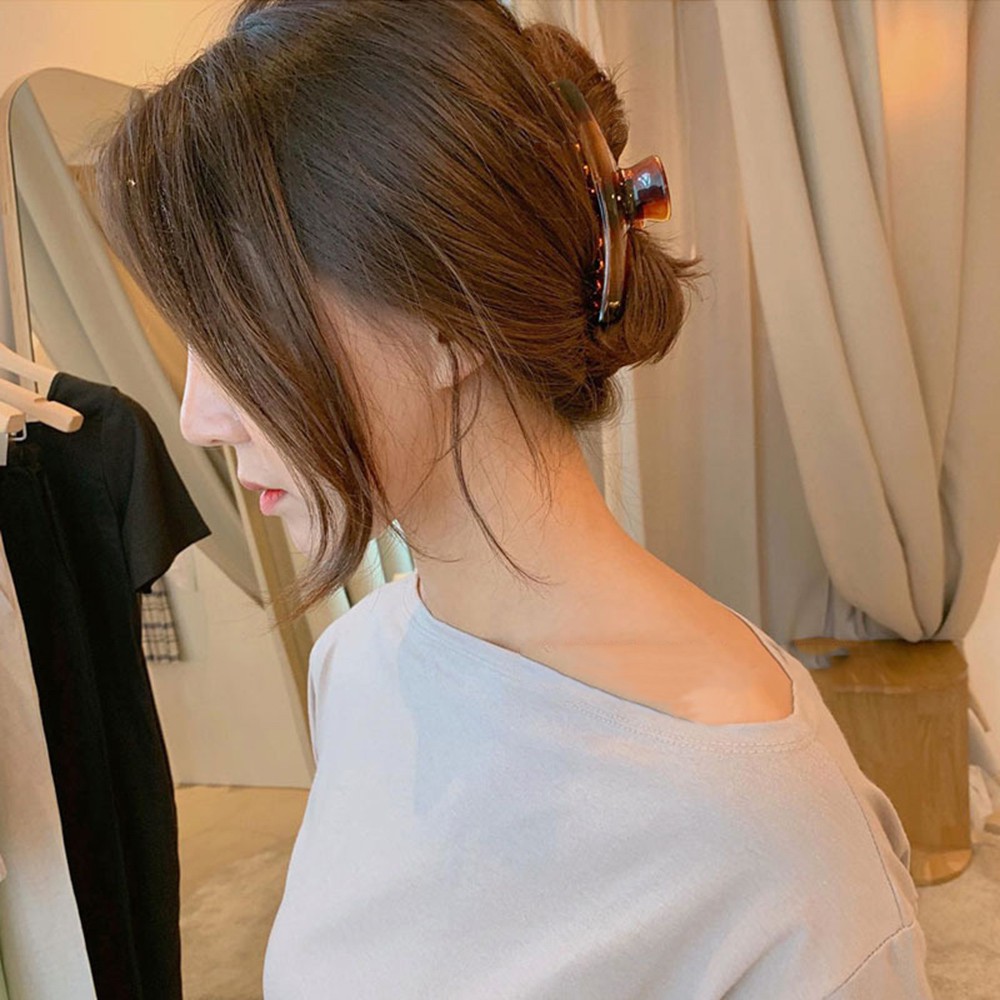 Kẹp gắp tóc bằng nhựa trong suốt hợp thời trang cho nữ