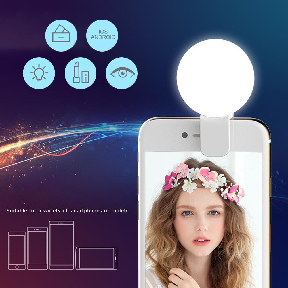 Đèn Led Tròn Gắn Điện Thoại Hỗ Trợ Chụp Ảnh Selfie