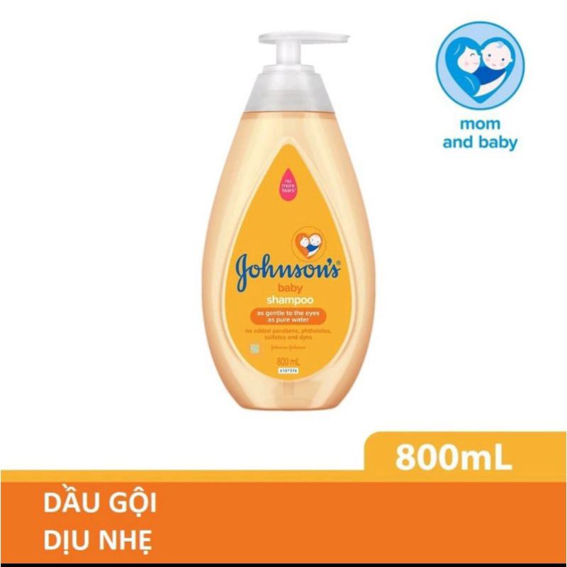 Dầu gội Johnson's Baby không cay mắt 800ml cho bé