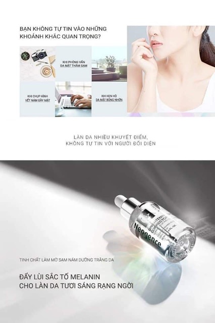 Tinh chất dưỡng trắng làm mờ thâm sạm Neogence 20ml/30ml