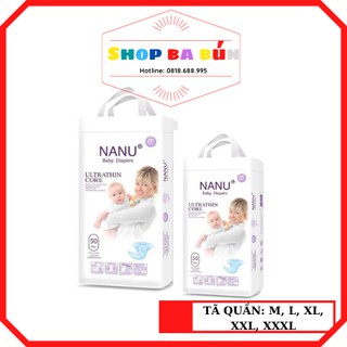 Bỉm quần nanu, tã quần nanu 50 miếng size: m /l /xl / xxl / xxxl