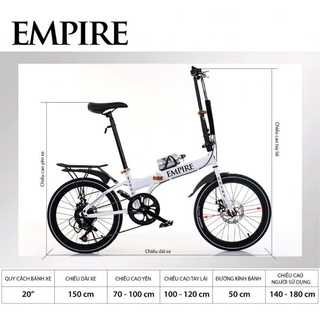 Xe đạp gấp empire e1000 thiết kế thông minh gấp gọn tiện lợi - ảnh sản phẩm 4