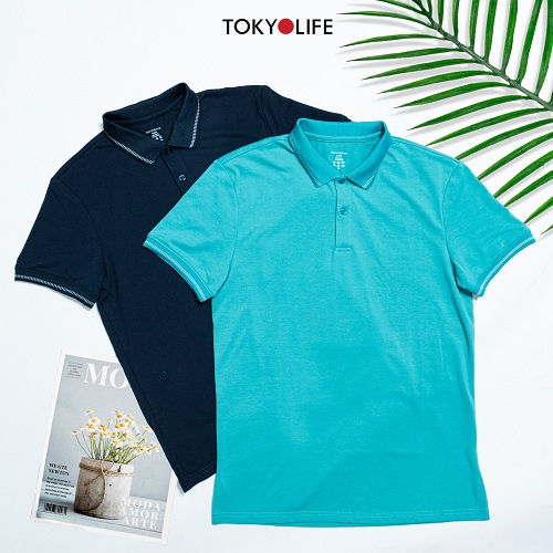 Áo Polo Nam Cotton Cao Cấp, Basic Sang Trọng Lịch Lãm dáng ôm TOKYOLIFE I7POL801I