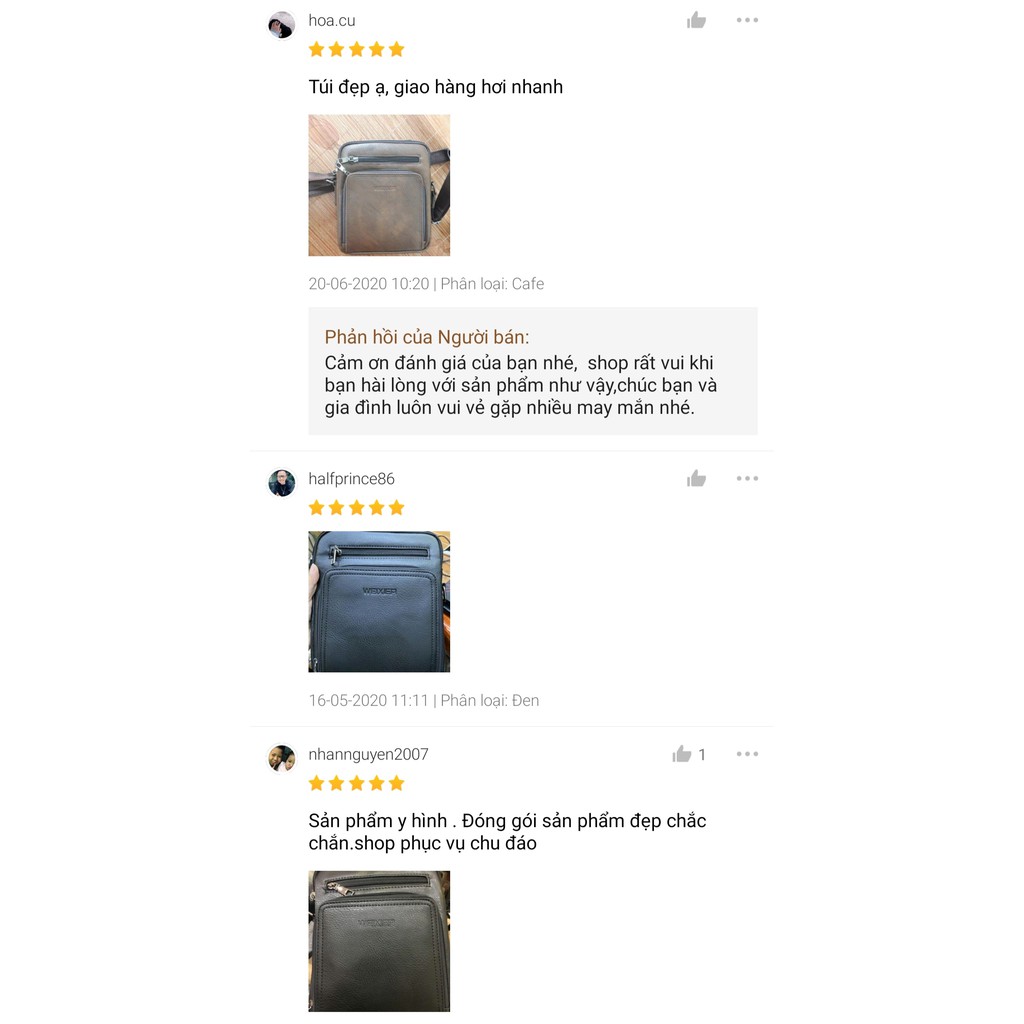 Túi Đeo Chéo WEIXIER Da Pu Cao Cấp Hàng Chính Hãng Chất Lượng Cao Đeo Vai Đi Làm Công Sở Đi Học WXD02 - The Black Box | BigBuy360 - bigbuy360.vn