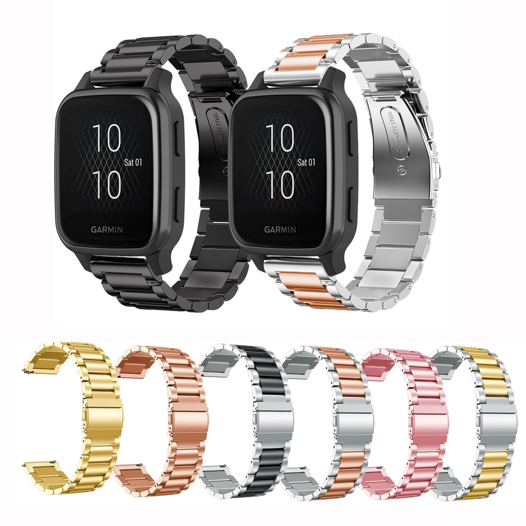 Dây Đeo Inox Cho Đồng Hồ Thông Minh Garmin Venu sq Music / Venu 2 plus