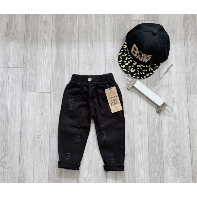 Quần kaki bé trai đen trắng 9-35kg