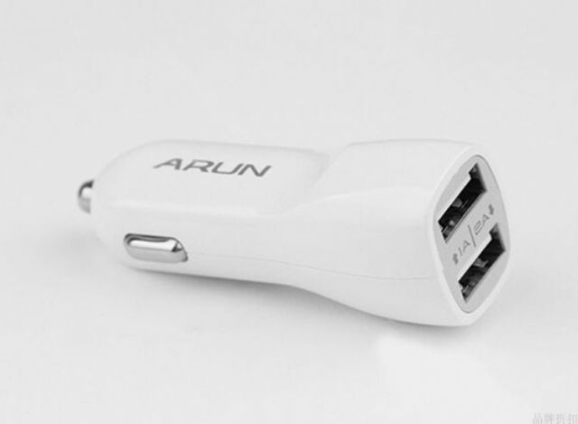 Sạc xe hơi cao cấp arun C201 2USB - chính hãng