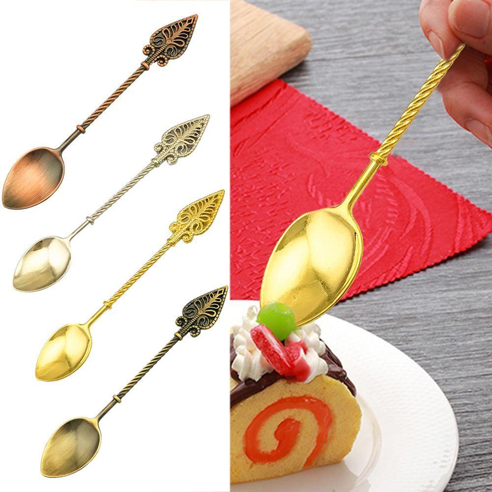 Muỗng Cà Phê Bằng Kẽm Phong Cách Vintage Sang Trọng