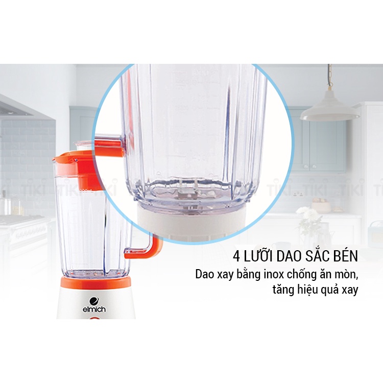 Máy xay sinh tố Elmich BLE-1847 dung tích 1500ml