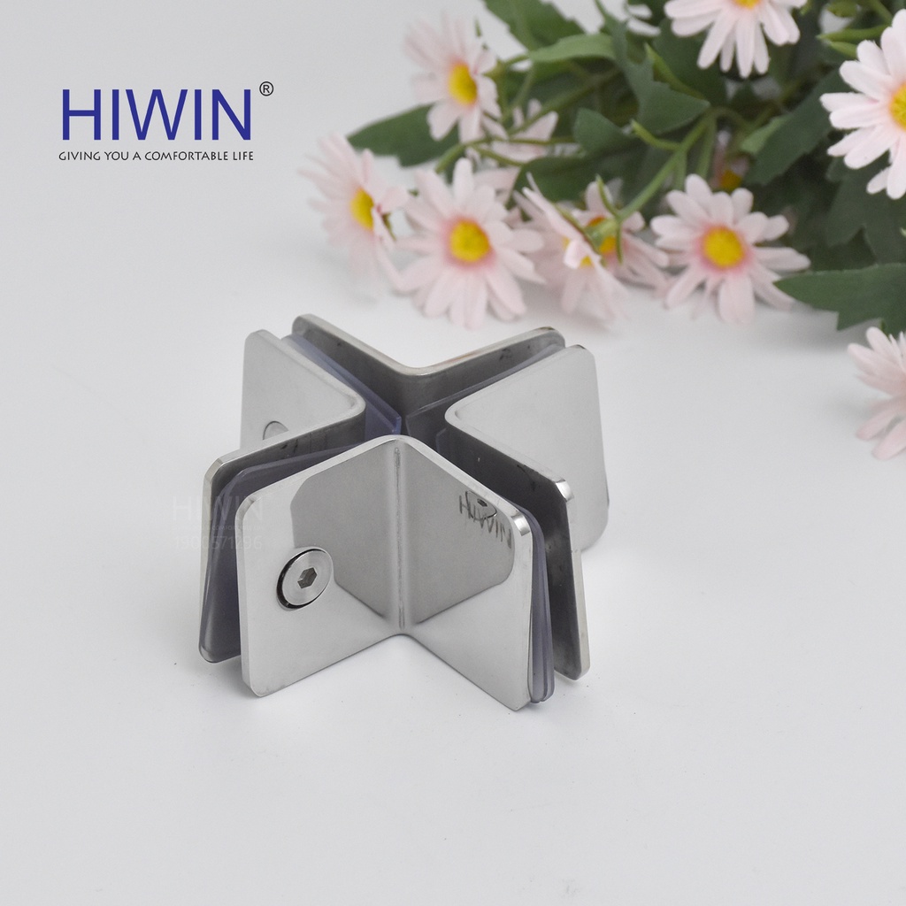 Kẹp định vị dùng cho phòng tắm kính đôi inox 304 Hiwin FC-092B