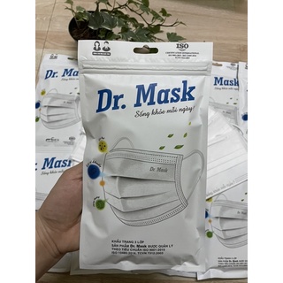 Khẩu trang 3 lớp dr.mask (10 cái /túi)- bao bì mới