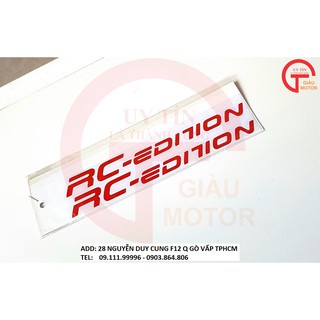CẶP TEM PHẢN QUANG DÁN PHUỘC RC EDITION MÀU ĐỎ