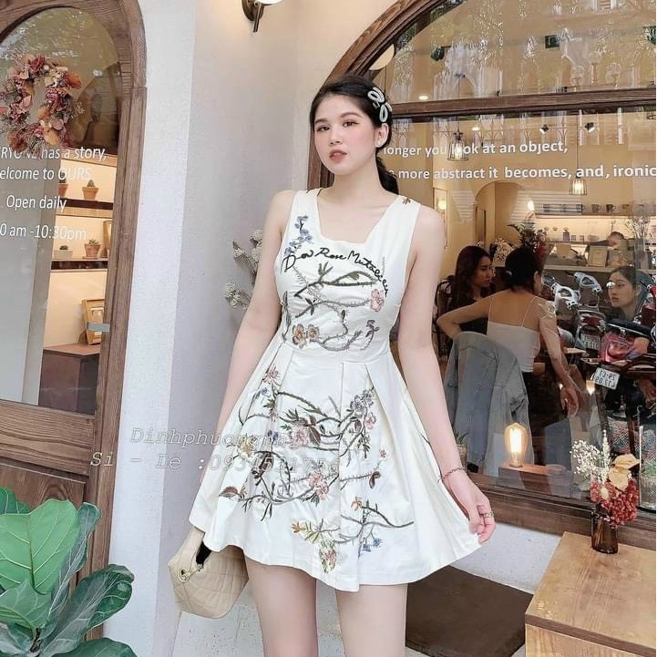 Set đồ nữ cá tính, set váy liền thân đi chơi sang chảnh mùa hè đẹp  8A00179