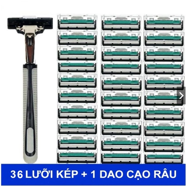 Dao cạo râu 36 lưỡi tặng kèm tuýp kem cạo râu