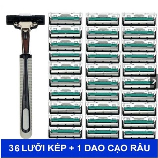 Dao cạo râu 36 lưỡi tặng kèm tuýp kem cạo râu
