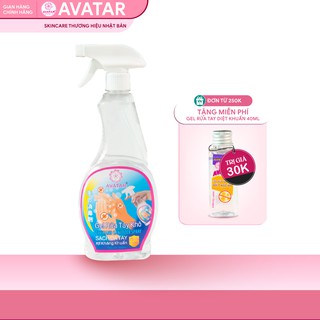 Xịt Rửa Tay Làm Sạch Vượt Trội, X3 Dưỡng Ẩm Không Gây Khô Da AVATAR 650ml (Chai)