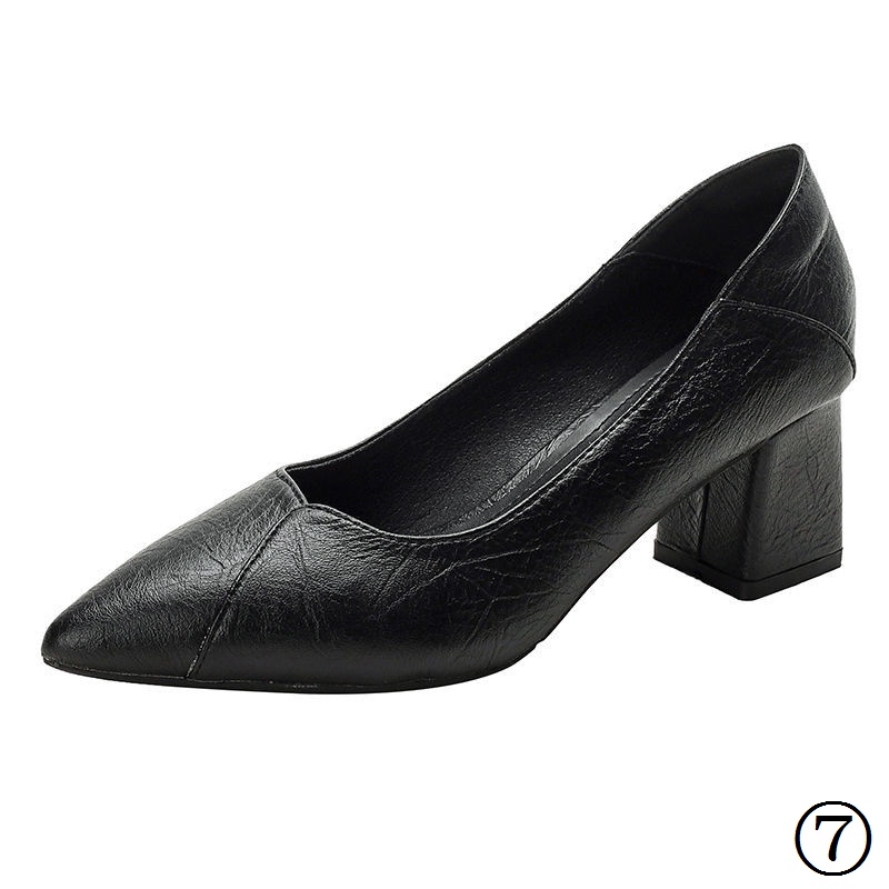 Giày Cao Gót Da Mềm Thời Trang Công Sở Thanh Lịch Cho Nữ