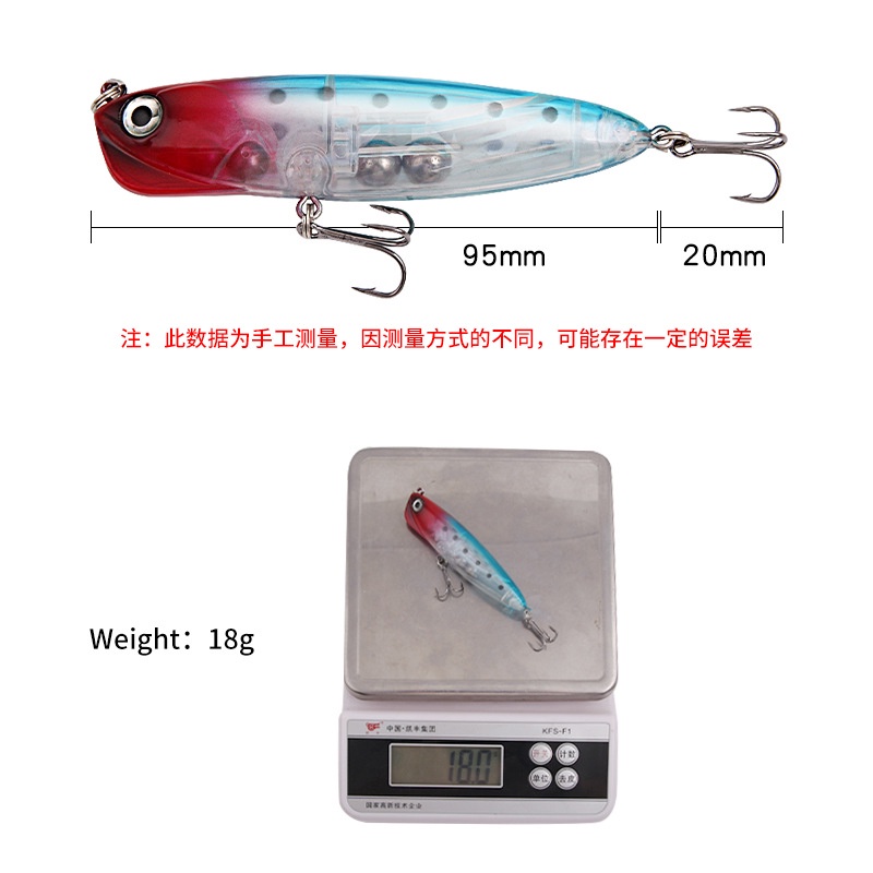 1 Mồi Giả Câu Cá Nhựa Cứng 11.5cm 18g