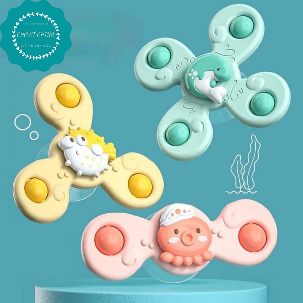 Đồ chơi Fidget Spinner Con quay hình cá đại dương ngộ nghính đáng yêu hộp 3 chiếc.