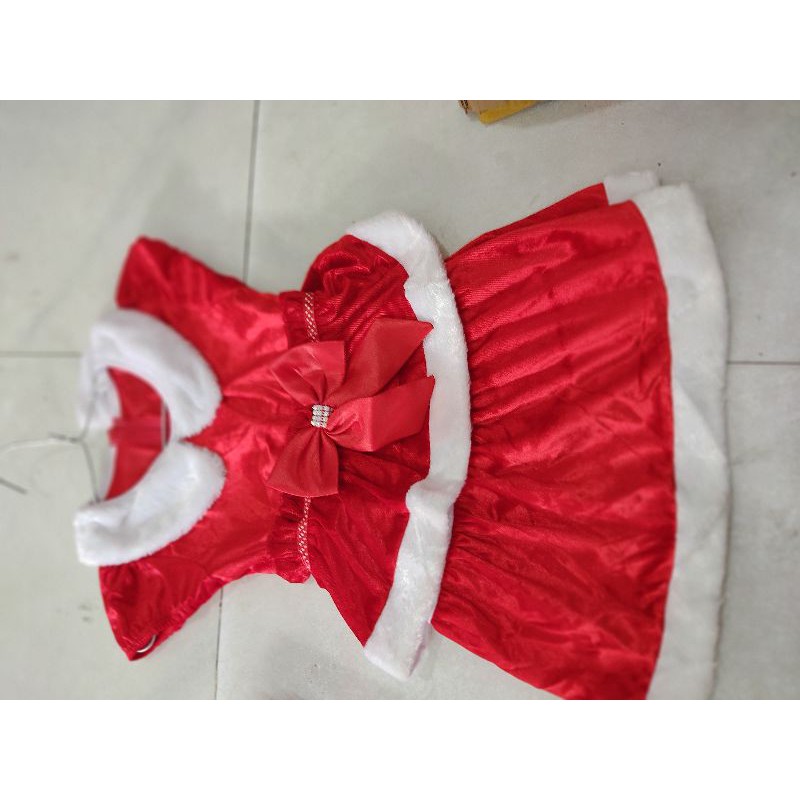 Bộ váy noel nhung cho bé gái