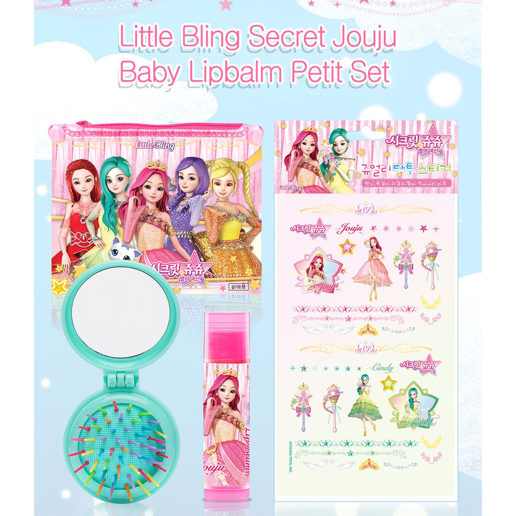 Set trang điểm cho bé Little Bling Secret Jouju Baby Lipbalm Petit | BigBuy360 - bigbuy360.vn