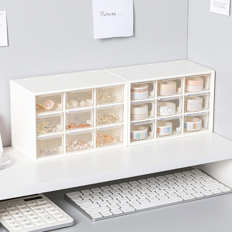 Hộp Nhựa Trong Suốt 9 Ngăn Đựng Đồ Tiện Dụng