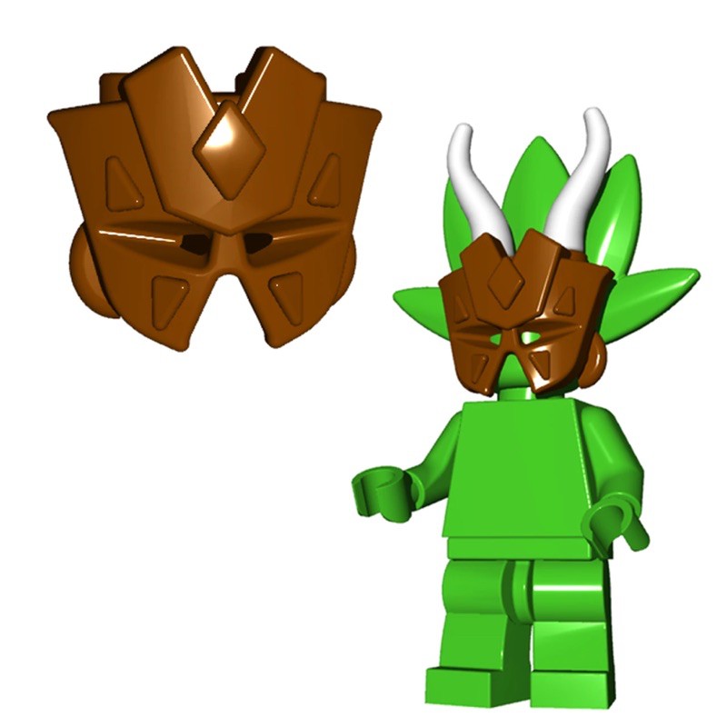 Phụ kiện Lego chính hãng Brickwarriors - Tribal mask