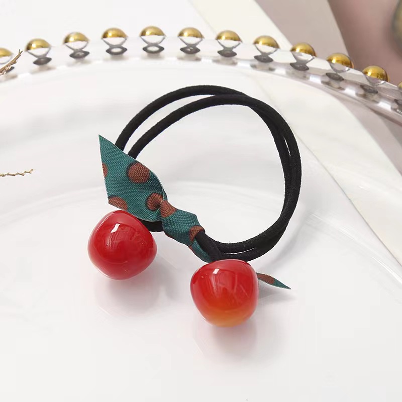 Dây Cột Tóc Hình Quả Cherry Thời Trang Hàn Quốc Cho Nữ