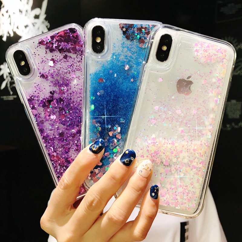 Ốp điện thoại silicon TPU mềm lấp lánh cho iPhone 11 Pro Max X XR XS XS Max 8 7 6 6s Plus SE 2020 5 5s