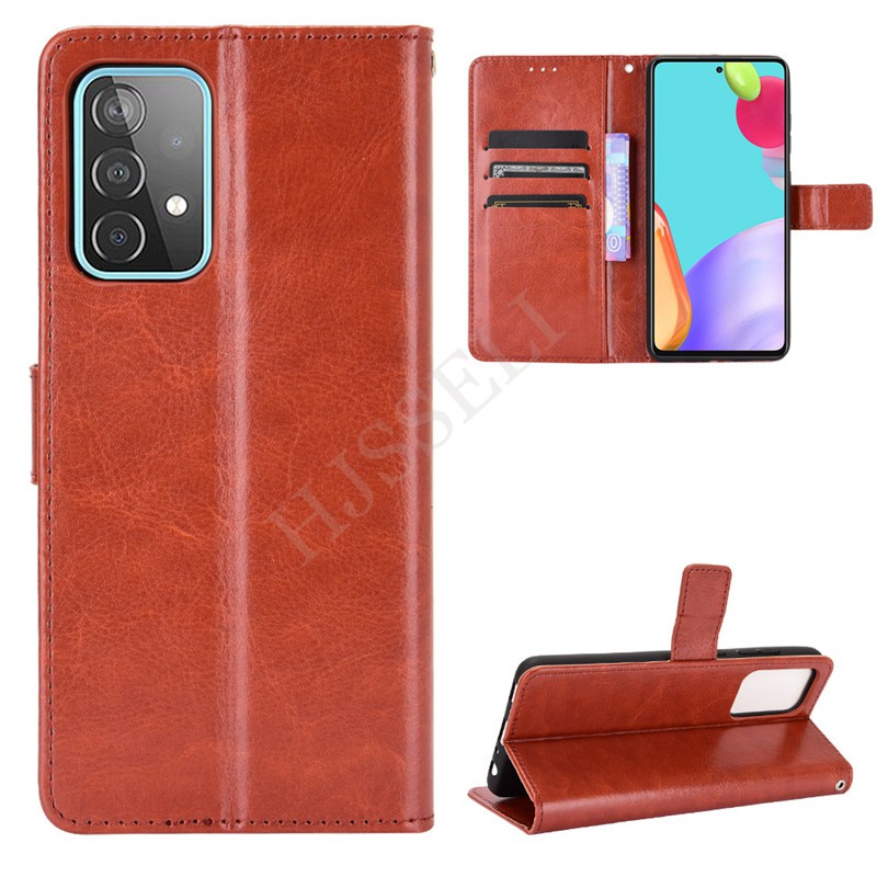 Bao da điện thoại dạng ví lật cho Samsung Galaxy A72 5G A 72 GalaxyA72