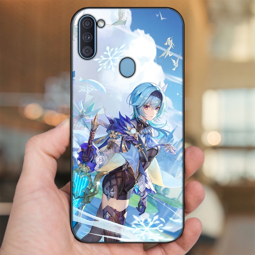 Ốp lưng Samsung A11, M11 viền đen in hình Eula Genshin Impact