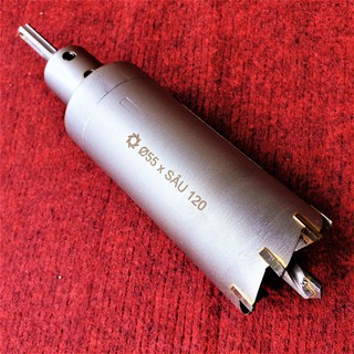 Mũi khoan rút lõi khoét tường gạch sâu Phi 55 x 120 mm không khoan bê tông, không khoan chế búa