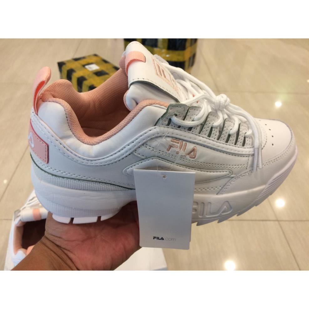 Tết Giày thể thao Fila mầu trắng hồng Đẹp 👟 2020 . Real* Sales thu ♤ hot ↢ * * . ' ' ! ! |